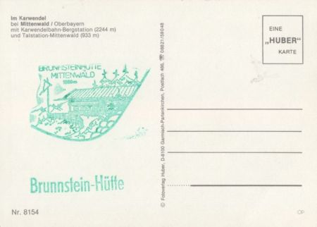 Karwendelgebirge - Höhenwege im Gebiet der Karwendelbahn