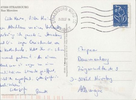Strasbourg - Frankreich - Rue Merciere Strasbourg - Frankreich - Rue Merciere