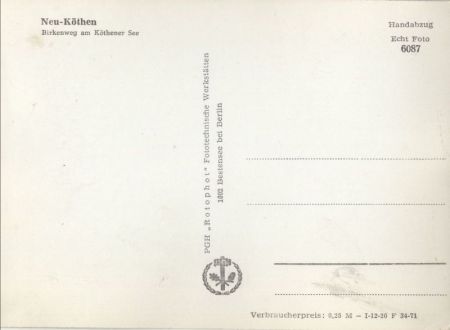 Märkisch Buchholz-Neuköthen, Neu-Köthen - Birkenweg am Kötener See Märkisch Buchholz-Neuköthen, Neu-Köthen - Birkenweg am Kötener See