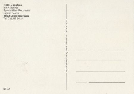 Lauterbrunnen - Schweiz - Hotel Jungfrau