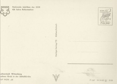 Wittenberge - Luthers Grab Wittenberge - Luthers Grab