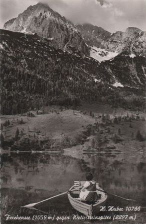 Ferchensee - gegen Wettersteinspitze Ferchensee - gegen Wettersteinspitze
