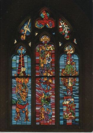 Darmstadt - Bessunger Kirche, Petrusfenster Darmstadt - Bessunger Kirche, Petrusfenster