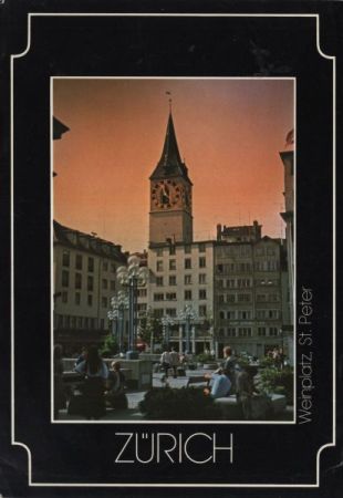 Zürich - Schweiz - Weinplatz, St. Peter Zürich - Schweiz - Weinplatz, St. Peter