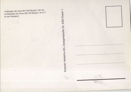 Essen - Triebwagen an Hauptpost