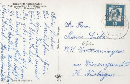 Horgenzell-Hasenweiler - Zieglerstift-Haslachmühle Horgenzell-Hasenweiler - Zieglerstift-Haslachmühle