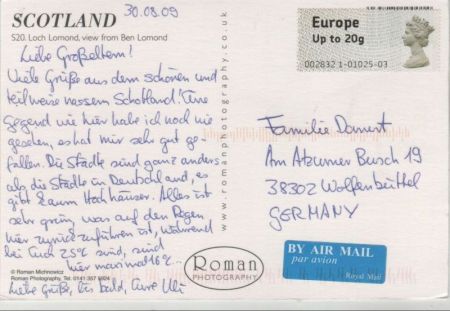 Loch Lomond - Großbritannien - von oben Loch Lomond - Großbritannien - von oben