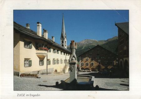 Zuoz - Schweiz - mit Kirche Zuoz - Schweiz - mit Kirche