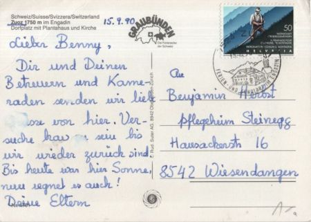 Zuoz - Schweiz - mit Kirche Zuoz - Schweiz - mit Kirche