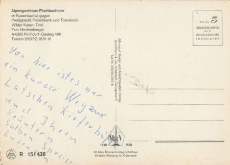 Kirchdorf in Tirol - Österreich - Fischzbachalm