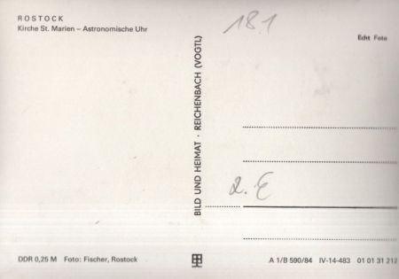 Rostock - St. Marien, Astronomische Uhr Rostock - St. Marien, Astronomische Uhr