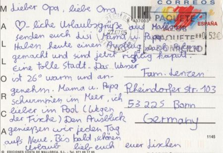 Peguera - Spanien - Strand von oben