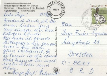 Klausenpass - Schweiz - 5 Bilder