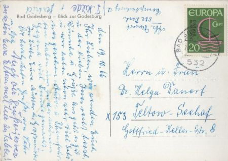 Bonn-Bad Godesberg - Blick zur Godesburg