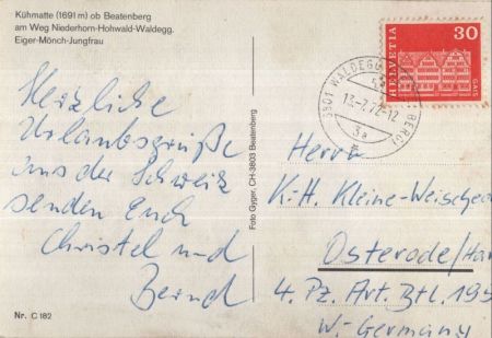 Beatenberg - Schweiz - Kühmatte Beatenberg - Schweiz - Kühmatte