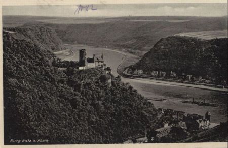 Burg Katz, St. Goarshausen - von oben Burg Katz, St. Goarshausen - von oben