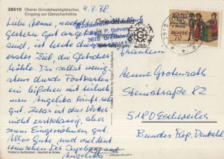 Oberer Grindelwaldgletscher - Schweiz - Eingang Gletscherhöhle