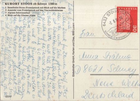Stoos (OT von Morschach) - Schweiz - 4 Bilder Stoos (OT von Morschach) - Schweiz - 4 Bilder