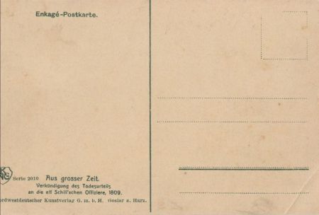 Schillsche Soldaten -Todesurteil Schillsche Soldaten -Todesurteil