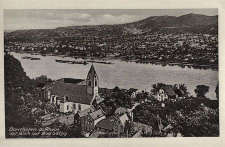 Bornhofen - mit Blick auf Bad Salzig Bornhofen - mit Blick auf Bad Salzig