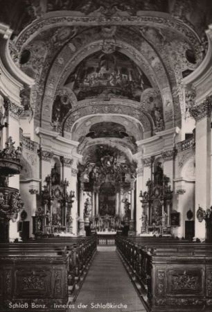 Bad Staffelstein, Kloster Banz - Inneres der Schlosskirche Bad Staffelstein, Kloster Banz - Inneres der Schlosskirche