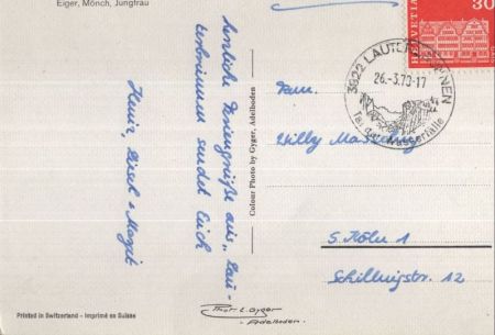 Lauterbrunnen - Schweiz - Bergbahn nach Mürren