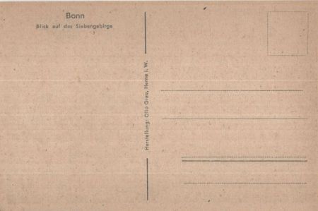 Bonn - Blick auf Siebengebirge