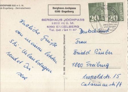 Engelberg - Schweiz - Jochpass Engelberg - Schweiz - Jochpass
