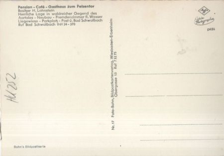 Bad Schwalbach - Gasthaus zum Felsentor