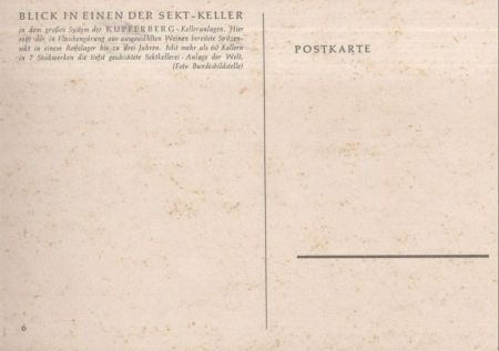 Mainz - Sekt-Keller, Kupferberg Mainz - Sekt-Keller, Kupferberg