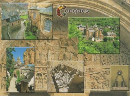 Conques-en-Rouergue - Frankreich - Chemins de Saint-Jacques Conques-en-Rouergue - Frankreich - Chemins de Saint-Jacques
