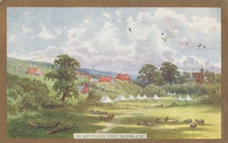 Yalding - Großbritannien - Hop pickers tents Yalding - Großbritannien - Hop pickers tents