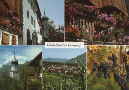 Fläsch - Schweiz - Bündner Landschaft Fläsch - Schweiz - Bündner Landschaft