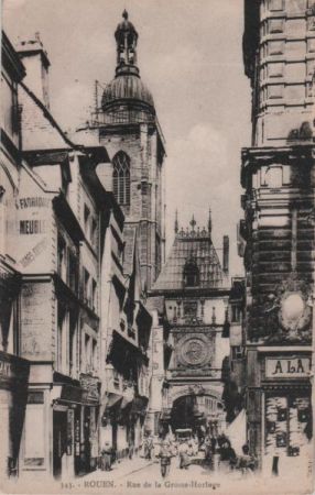 Frankreich - Rouen - Rue de la Grosse-Horloge - ca. 1935 Frankreich - Rouen - Rue de la Grosse-Horloge - ca. 1935