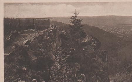 Winterbergsklippen m. Blick auf Bad Harzburg - ca. 1935 Winterbergsklippen m. Blick auf Bad Harzburg - ca. 1935