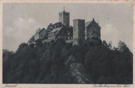 Eisenach - Wartburg von Süd-West - 1929 Eisenach - Wartburg von Süd-West - 1929