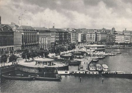 Hamburg - Jungfernstieg - ca. 1955 Hamburg - Jungfernstieg - ca. 1955