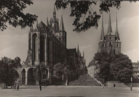 Erfurt - Dom und Severikirche - 1972 Erfurt - Dom und Severikirche - 1972