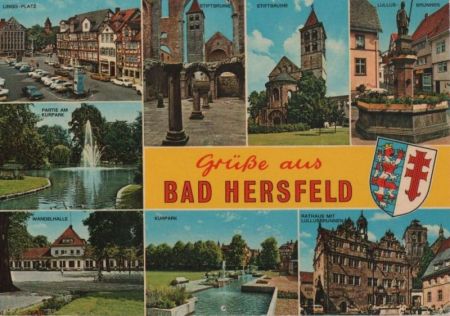 Bad Hersfeld - u.a. Stiftsruine - 1972 Bad Hersfeld - u.a. Stiftsruine - 1972