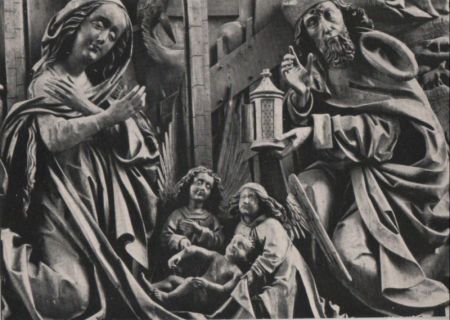 Österreich - Kefermarkt - Relief am Hochaltar - ca. 1960 Österreich - Kefermarkt - Relief am Hochaltar - ca. 1960