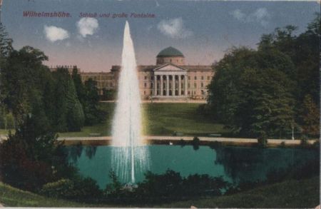Kassel-Wilhelmshöhe - Schloß und große Fontaine Kassel-Wilhelmshöhe - Schloß und große Fontaine