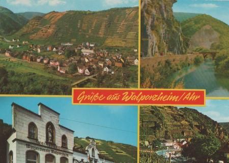 Neuenahr-Ahrweiler - Grüße aus Walporzheim an der Ahr - ca. 1975 Neuenahr-Ahrweiler - Grüße aus Walporzheim an der Ahr - ca. 1975
