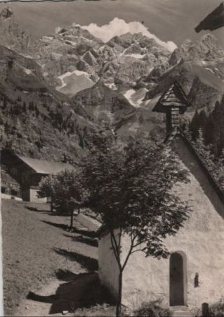 Oberstdorf-Einödsbach - mit Trettachspitze - 1963 Oberstdorf-Einödsbach - mit Trettachspitze - 1963