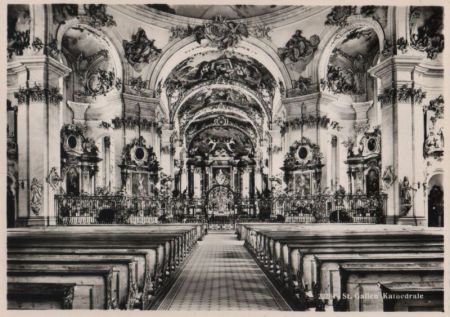 Schweiz - St. Gallen - Kathedrale - ca. 1965 Schweiz - St. Gallen - Kathedrale - ca. 1965