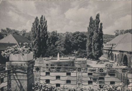 Bad Nauheim - Blick auf den Sprudelhof - 1960 Bad Nauheim - Blick auf den Sprudelhof - 1960