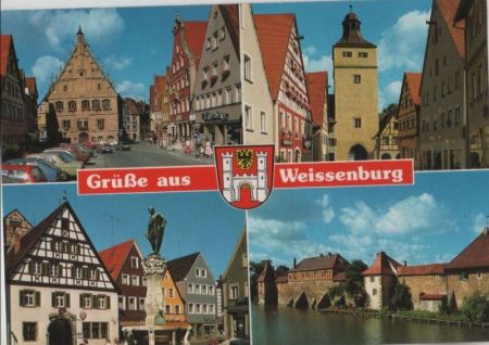 Weißenburg - u.a. Kaiser-Ludwig-Brunnen - ca. 1985 Weißenburg - u.a. Kaiser-Ludwig-Brunnen - ca. 1985
