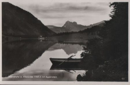 Österreich - Vilsalpsee - Abendstimmung mit Aggenstein - ca. 1950 Österreich - Vilsalpsee - Abendstimmung mit Aggenstein - ca. 1950