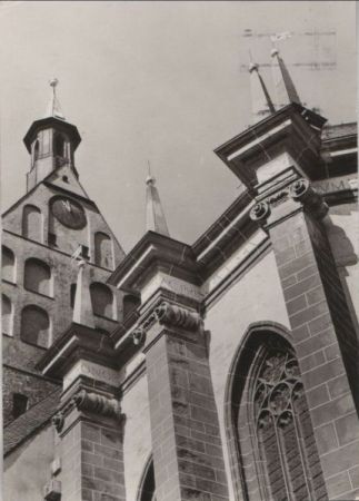 Freiberg - Dom, Begräbniskapelle und Ostgiebel - 1985 Freiberg - Dom, Begräbniskapelle und Ostgiebel - 1985
