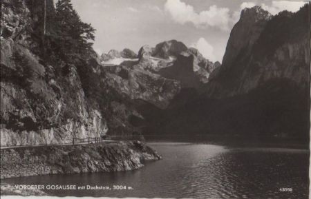 Österreich - Gosauseen - Vorderer Gosausee - 1968 Österreich - Gosauseen - Vorderer Gosausee - 1968