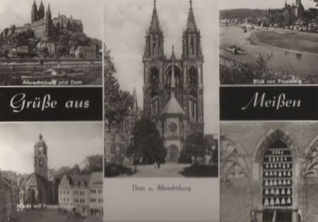 Meißen - u.a. Blick von Proschwitz - 1974 Meißen - u.a. Blick von Proschwitz - 1974